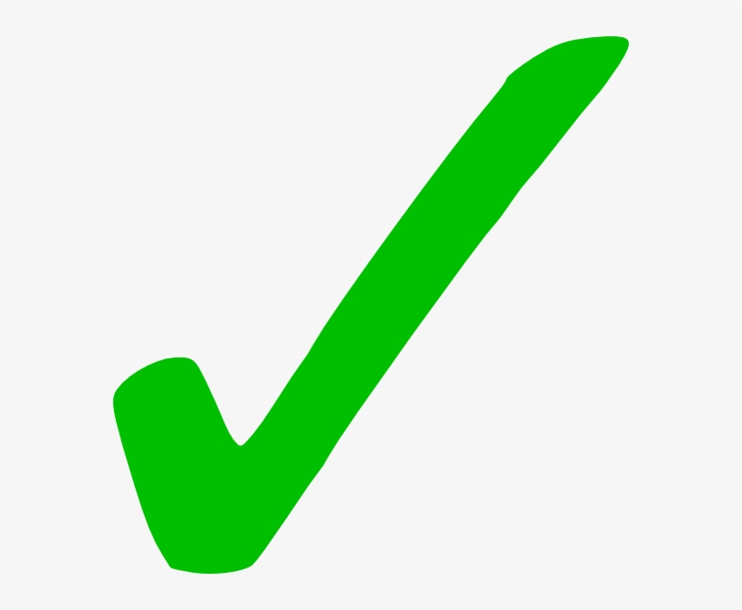 Small - Green Tick, transparent png #4357