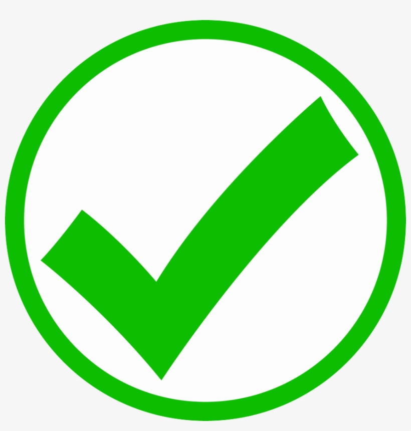 Image Checkmark - Green Circle Check Mark, transparent png #4418