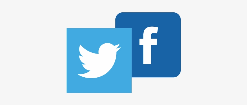 Transparent Twitter Facebook Logo - Facebook Twitter Logo Png, transparent png #4608