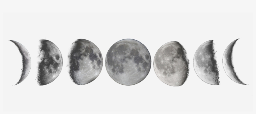 Moon Phases Tumblr Transparent - Moon Phases Drawing, transparent png #4627