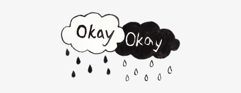 Okay Tumblr Png - Transparent Black And White Png, transparent png #4632