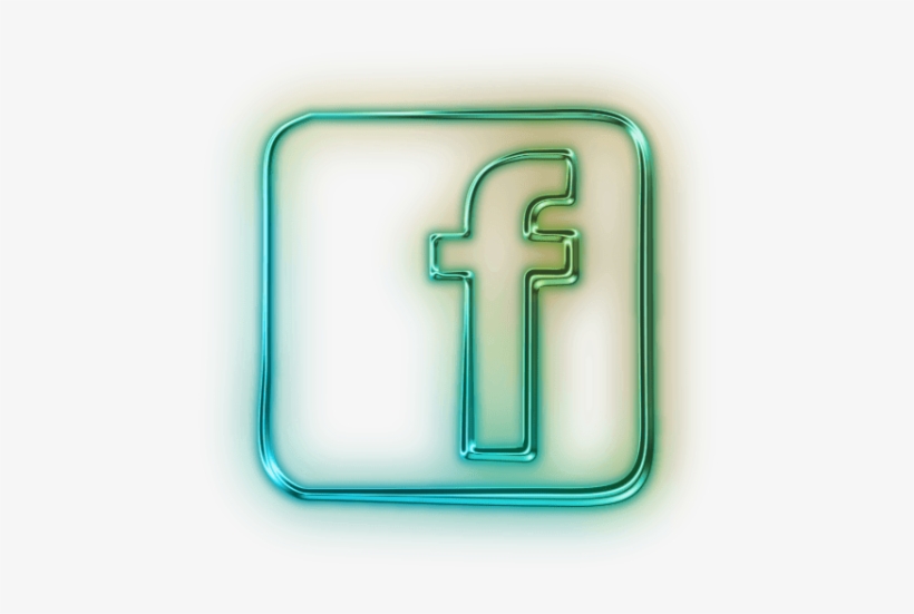 Free Png Glowing Green Neon Icon Social Media Logos - Cool Facebook Logo Png, transparent png #4636