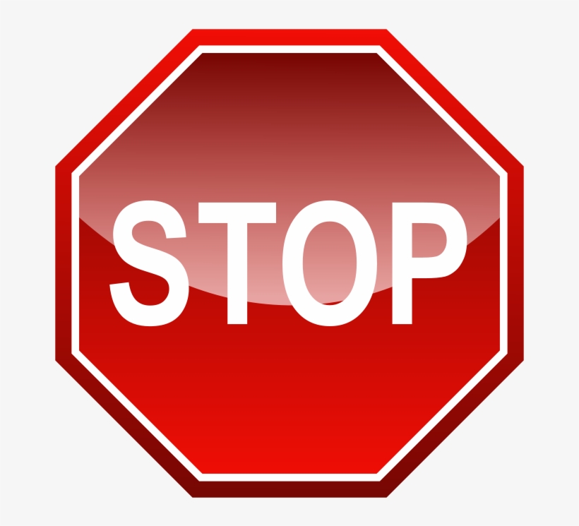 Stop Signal - Stop Sign, transparent png #4711