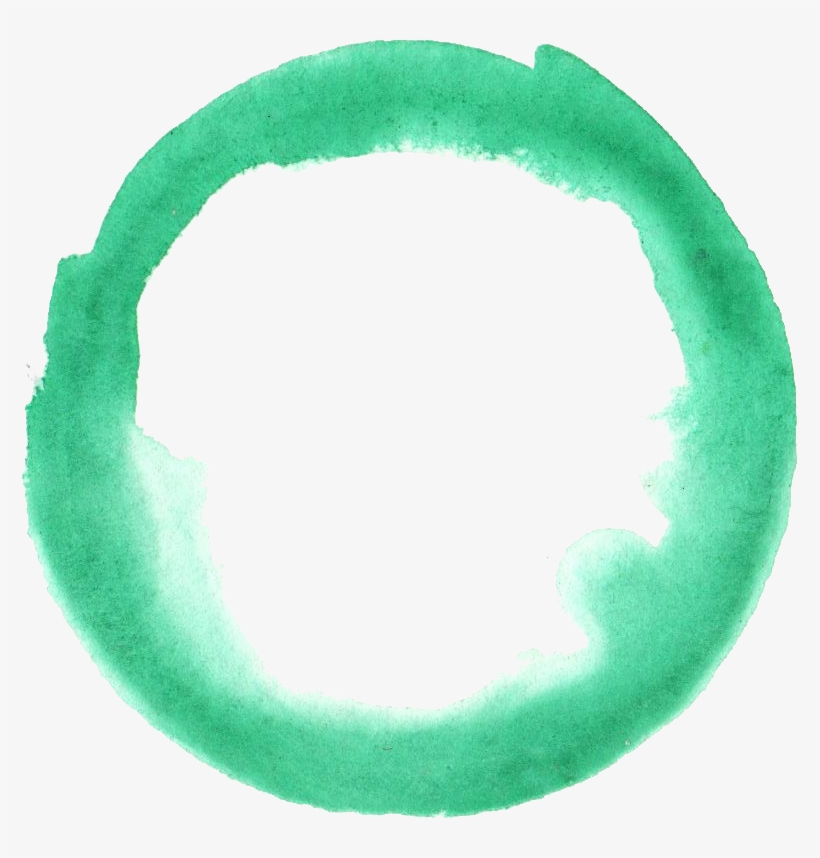 Free Download - Green Watercolour Circle Png @pngkey.com
