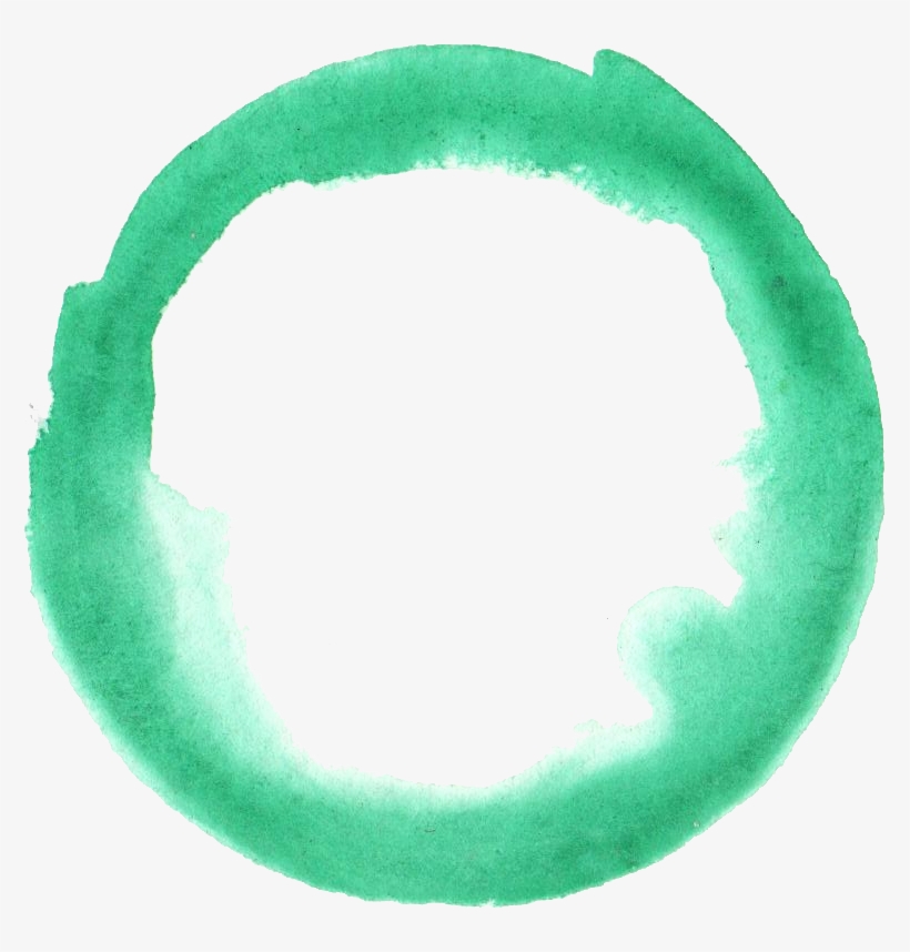 Free Download - Green Watercolour Circle Png, transparent png #4746