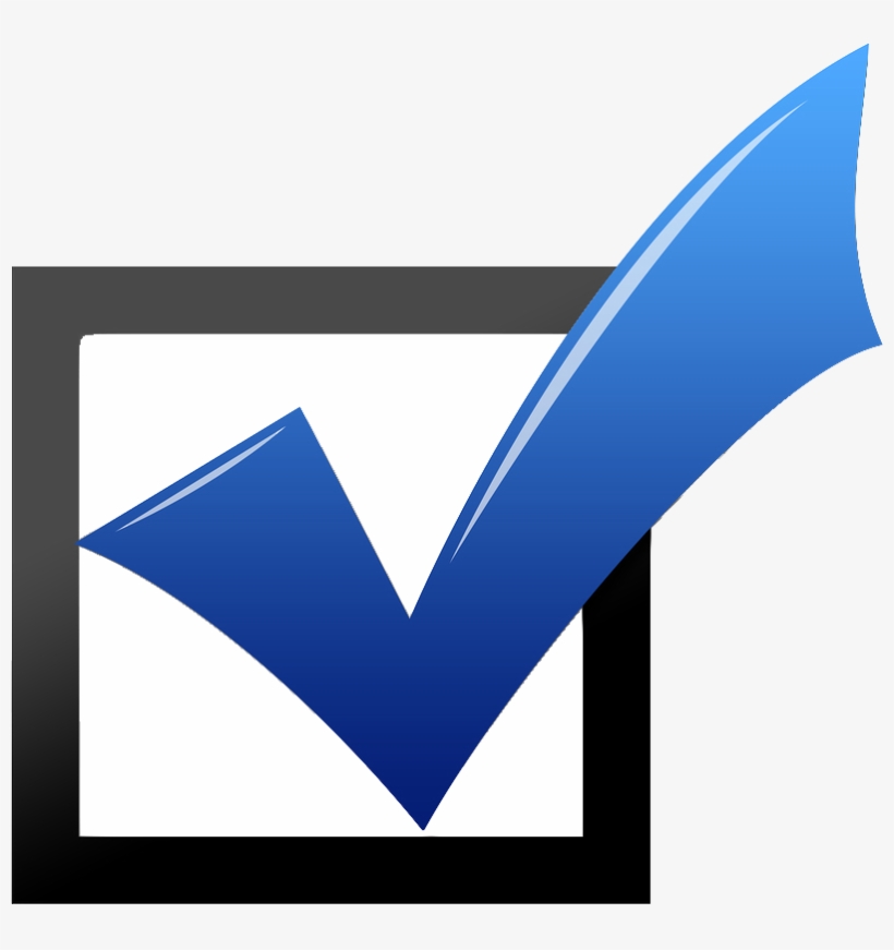 Blue Check Mark Images - Blue Check Mark Box, transparent png #4795