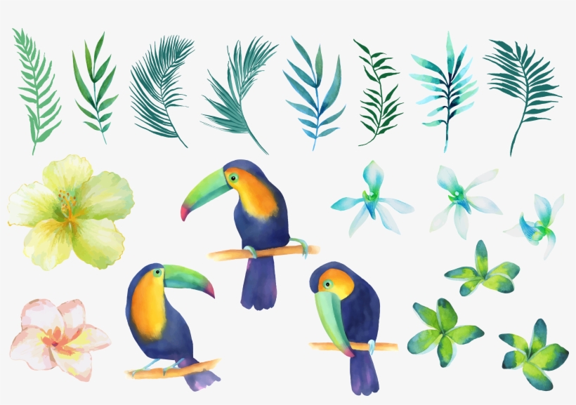 Birds In Tree Clipart - Watercolor Painting, transparent png #4803