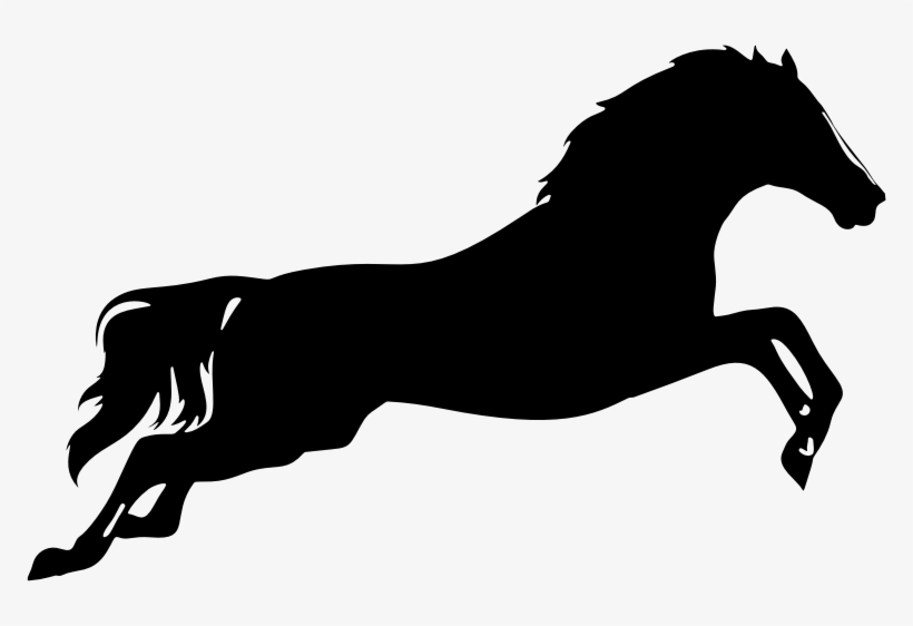 Horse Silhouette Show Jumping Drawing - Horse Silhouette Clip Art Png, transparent png #4877