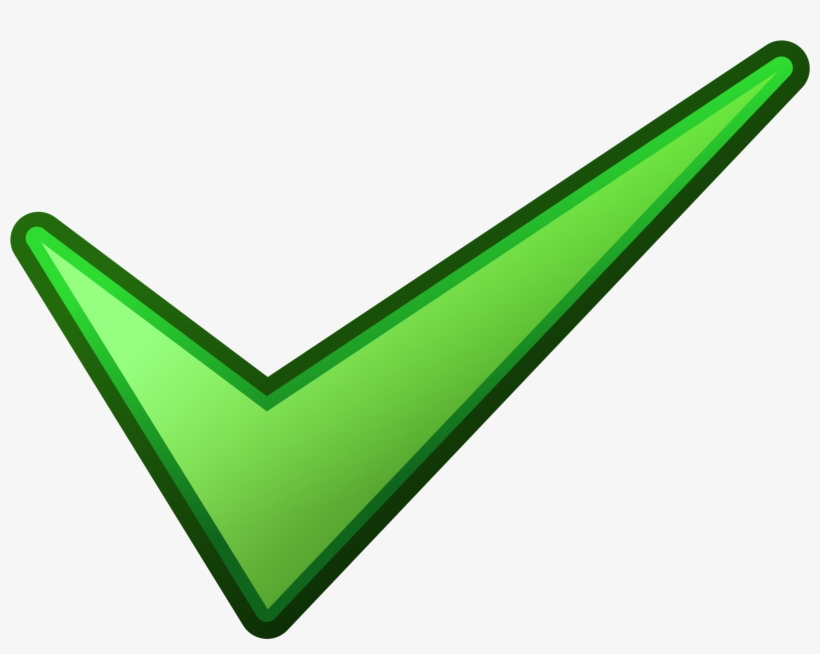 Free Green Tick Png Hd - Tick Clip Art, transparent png #5041