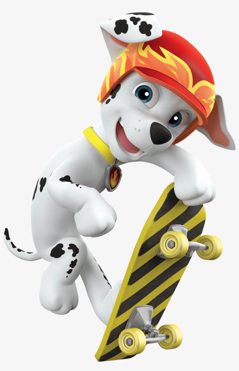 Paw Patrol Marshall Skateboard, transparent png #5091