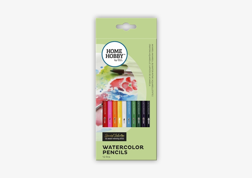Homehobby By 3l Watercolor Pencils 12 Pcs, Assorted - Sketch Pad, transparent png #5119