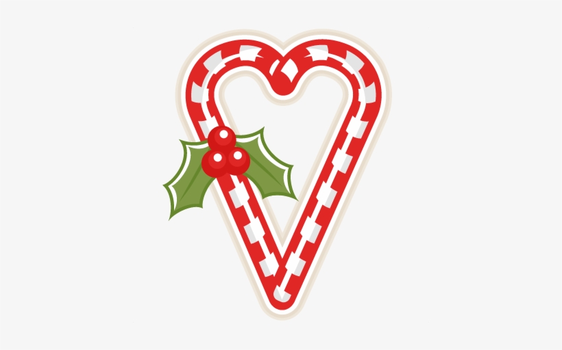 Candy Cane Heart Png Picture Black And White Library - Candy Cane, transparent png #5256