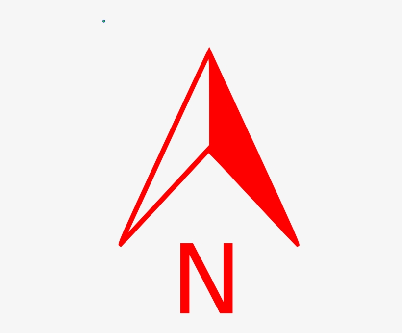 Red North Arrow Xxx Clip Art - North Arrow Transparent Png, transparent png #5309