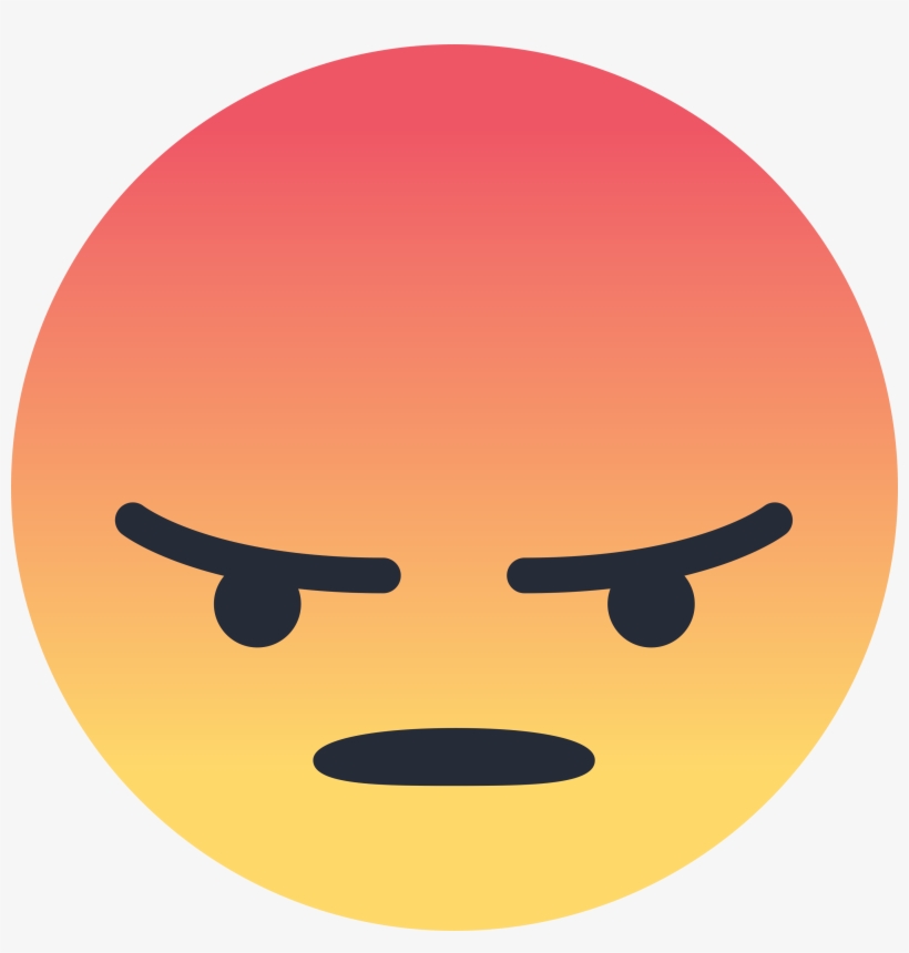 Facebook Angry Logo Png Transparent - Facebook Angry Emoji Png, transparent png #5422