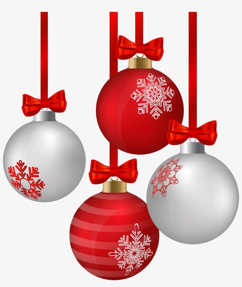 Hanging Christmas Balls Png, transparent png #5471