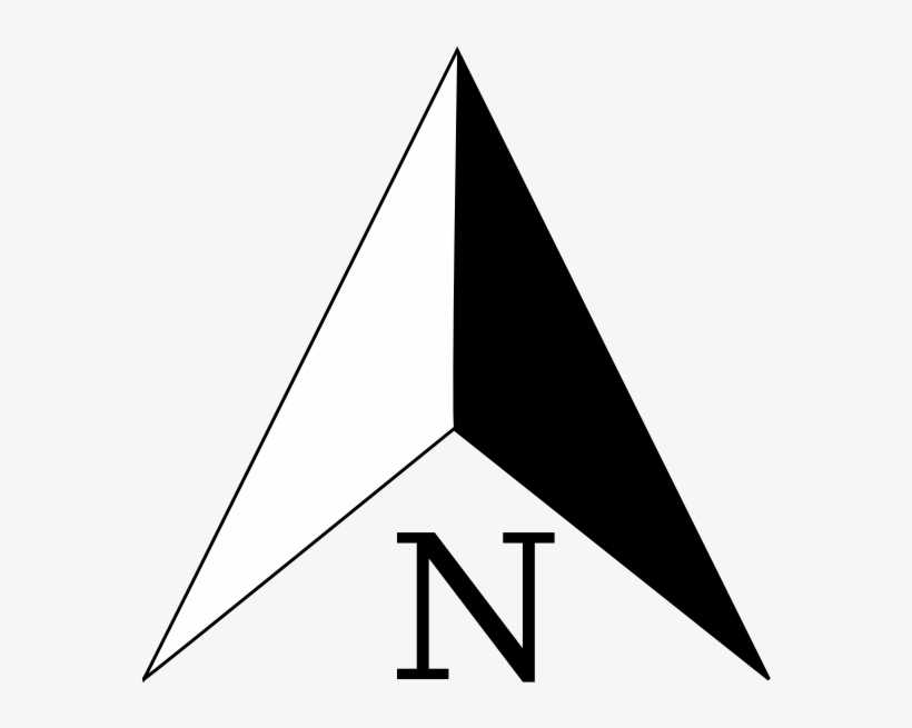 Free Png North Arrow Transparent North Arrow - North Symbol, transparent png #5495