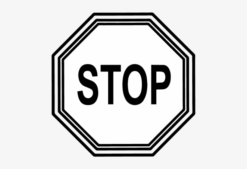 Vector Download Printable Best Sign Images Clipartioncom - Stop Sign Black And White Transparent, transparent png #5545