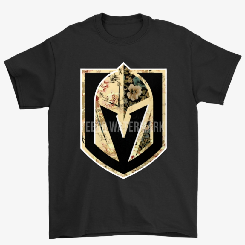 Vegas Golden Knights Logo Florals Watercolor Flowers - Vegas Golden Knights Iphone X Case, transparent png #5619