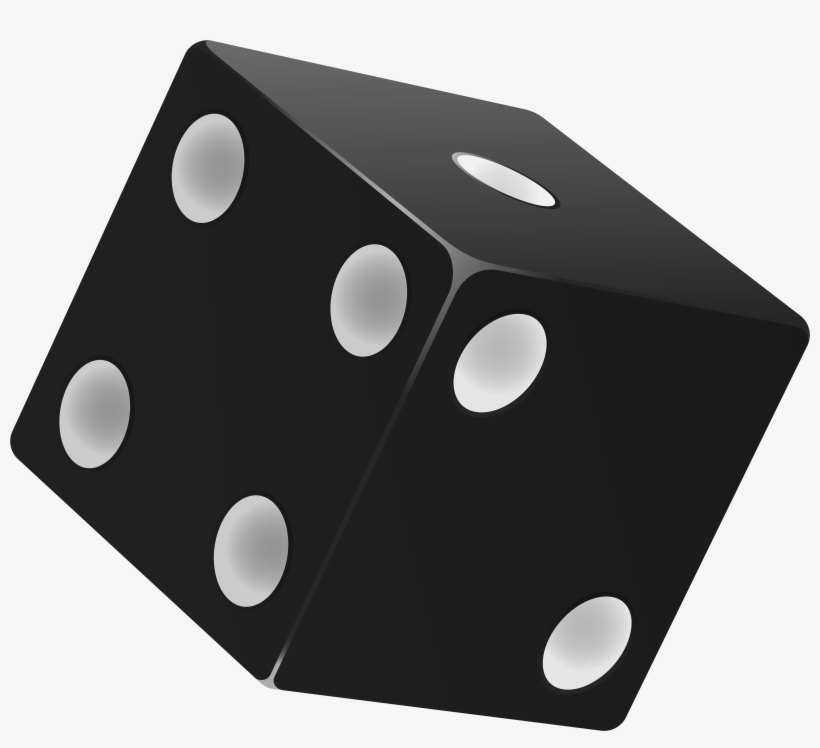 Black Dice Png Clip Art - Clipart Dice, transparent png #5823