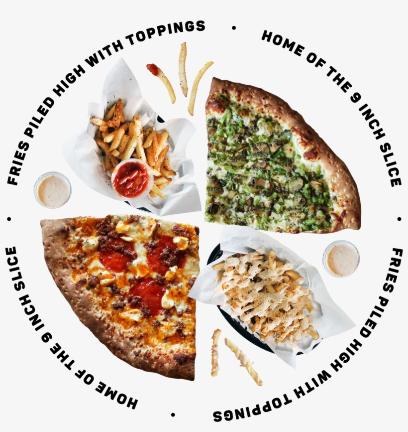 Pizza And Fries - French Fries, transparent png #5831