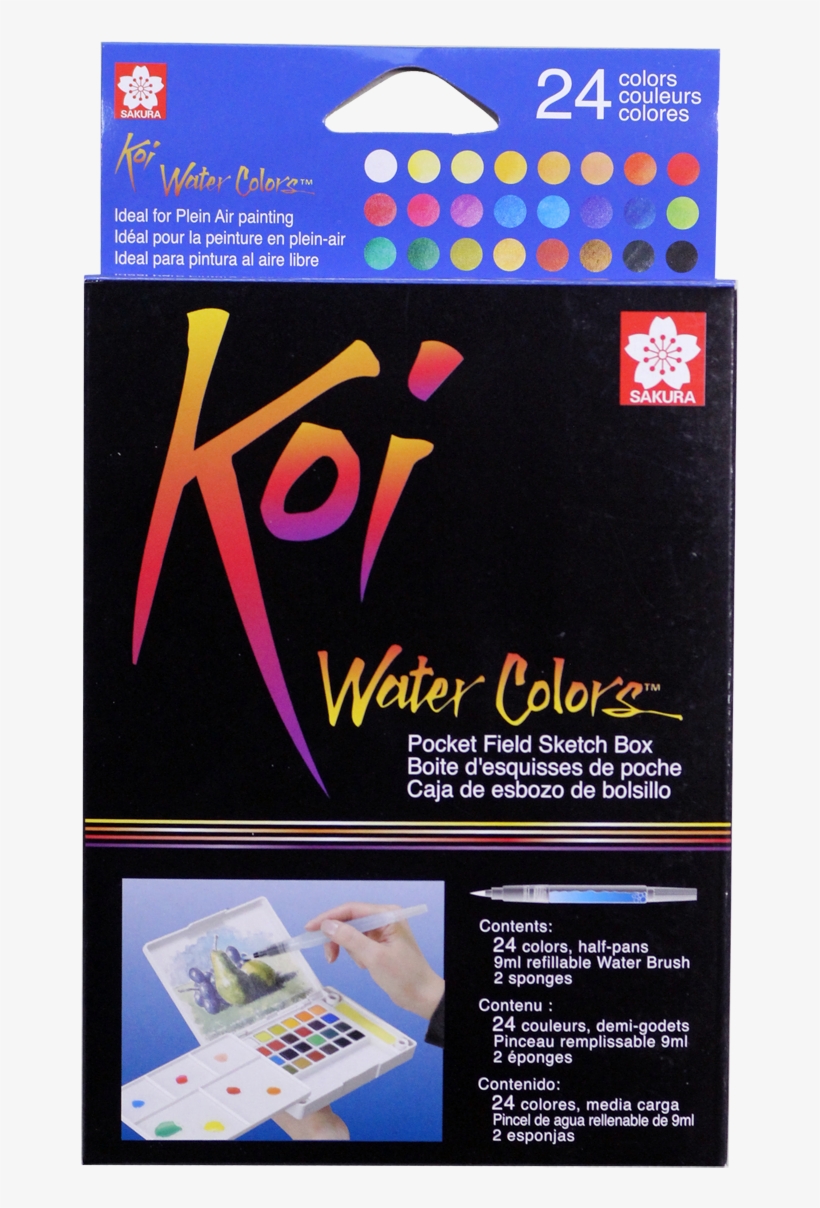 Sakura Koi Watercolor Field Sketch Set, 24 Assorted - Sakura Koi Watercolor, transparent png #5876