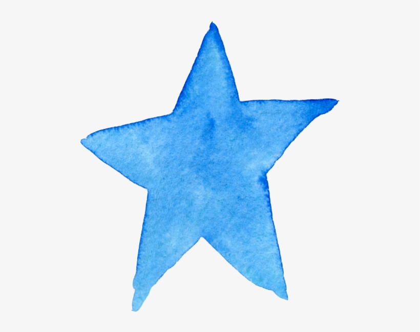 Star Watercolor Ftestickers - Watercolor Star Png, transparent png #5939