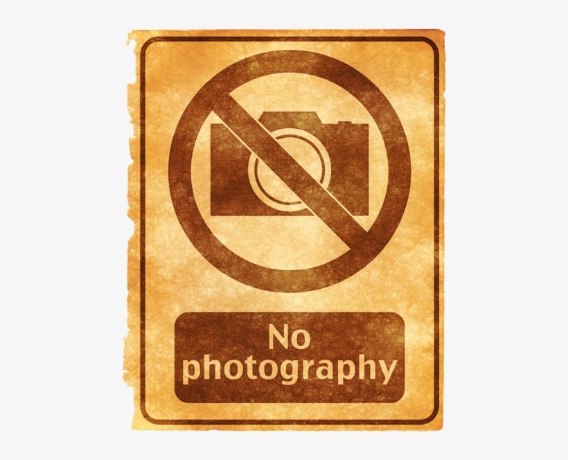 Download No Photography Grunge Sign Png Image - Vintage No Photography Sign, transparent png #6008