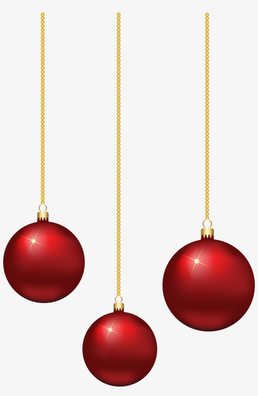 Picture Free Library Elegant Redchristmas Balls Png, transparent png #6054