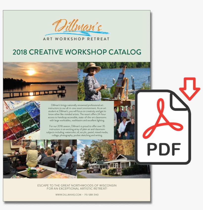 2018 Creative Art Workshop Schedule - Dillman's Creative Arts Foundation, transparent png #6056