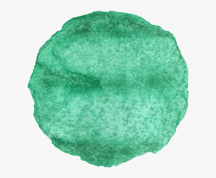 11 Watercolor Circles - Water Brush Png Green, transparent png #6161