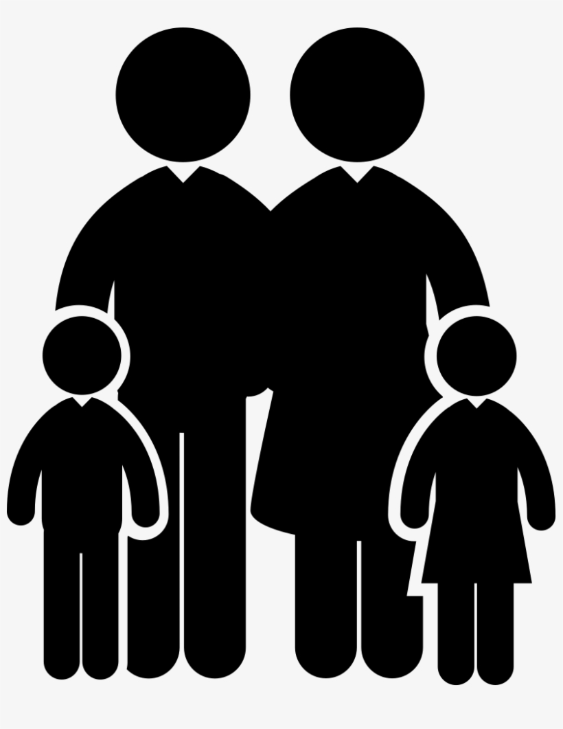 Family Of Four With Two Minors And Two Adults Comments - Family Icon Png, transparent png #61