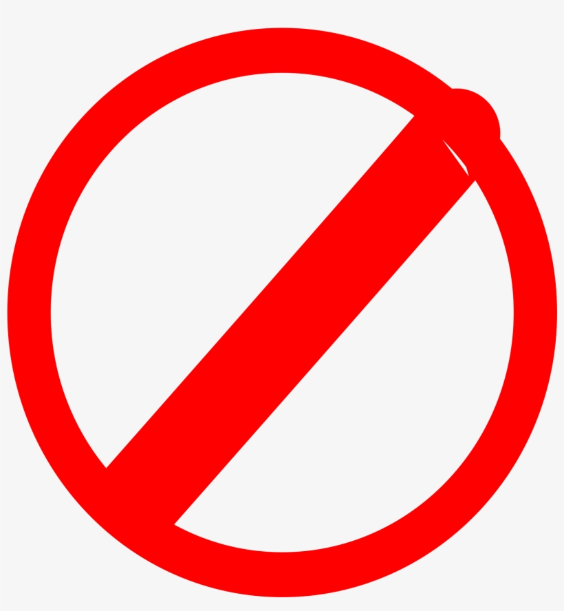 No Sign - No Mark Png, transparent png #6297