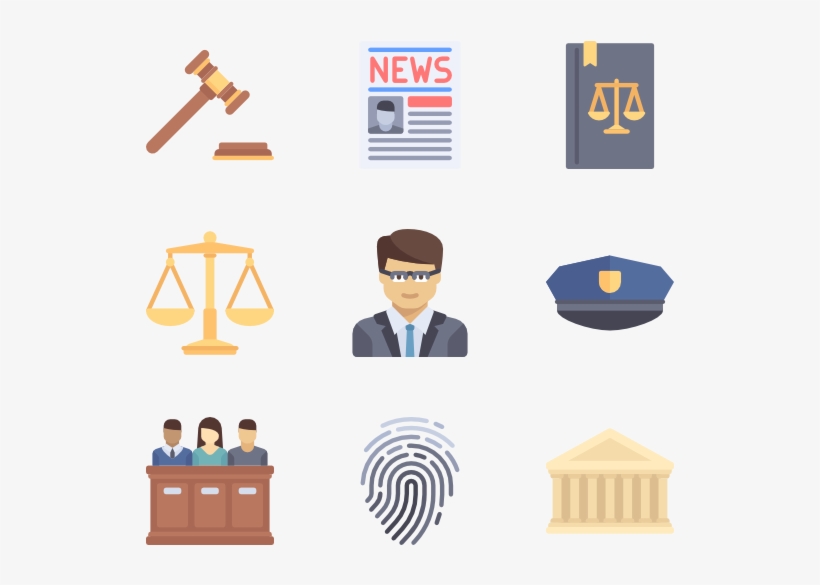 Justice 50 Icons - Law Icon Png, transparent png #62