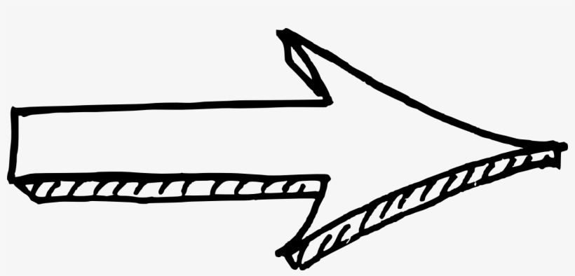 Jpg Library Library Drawing Arrow - Sketch Drawn Arrow Png, transparent png #6322