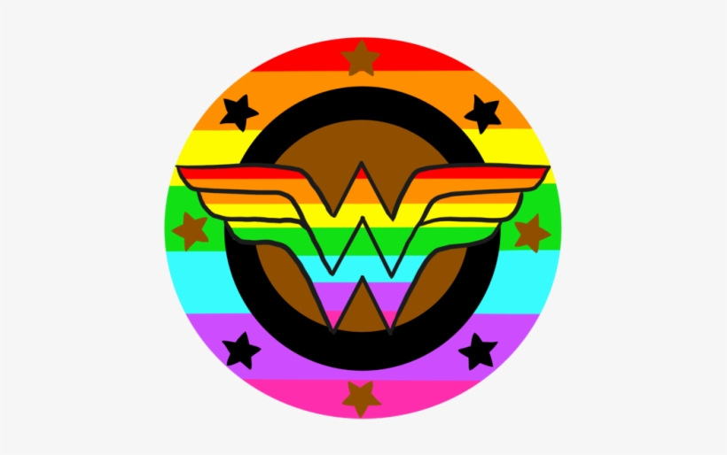 Lgbt Wonder Woman Logos - Wonder Woman Logo, transparent png #6412