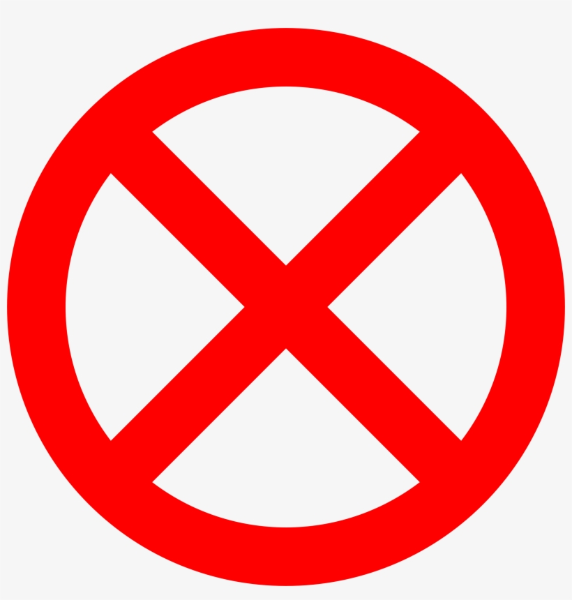 This Free Icons Png Design Of No-sign X, transparent png #6657