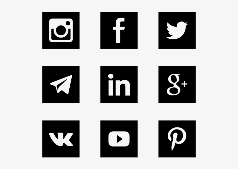Social Media - Social Icons Square Png, transparent png #6724