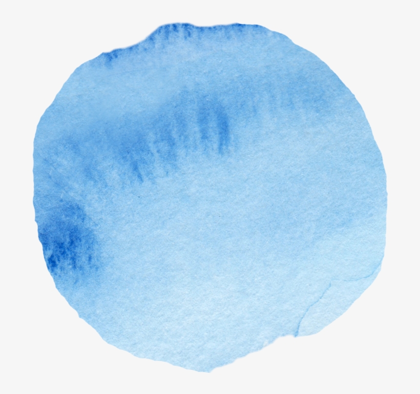 Brian& Liz - " - Watercolor Circle Png Blue, transparent png #6818