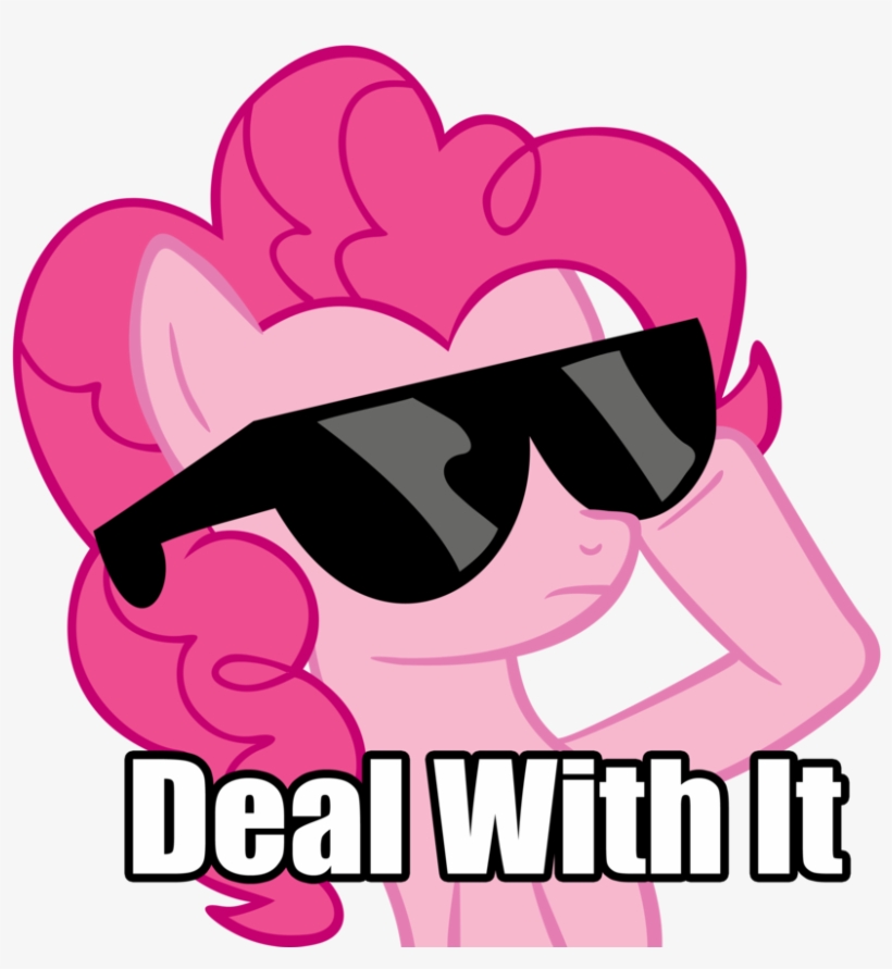 Deal With It Pixel Sunglasses Png Photo - Pinkie Pie Sunglasses, transparent png #6843
