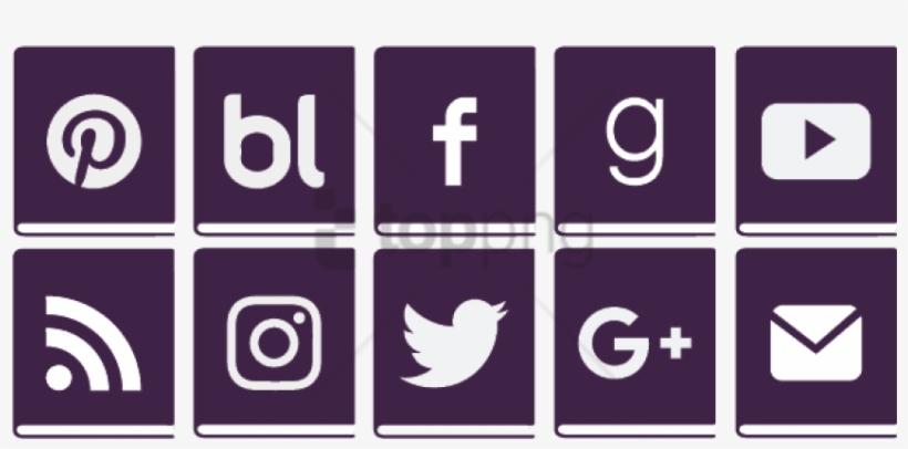 Social Media Icons Png - Transparent Background Social Media Icons Free Png, transparent png #6936