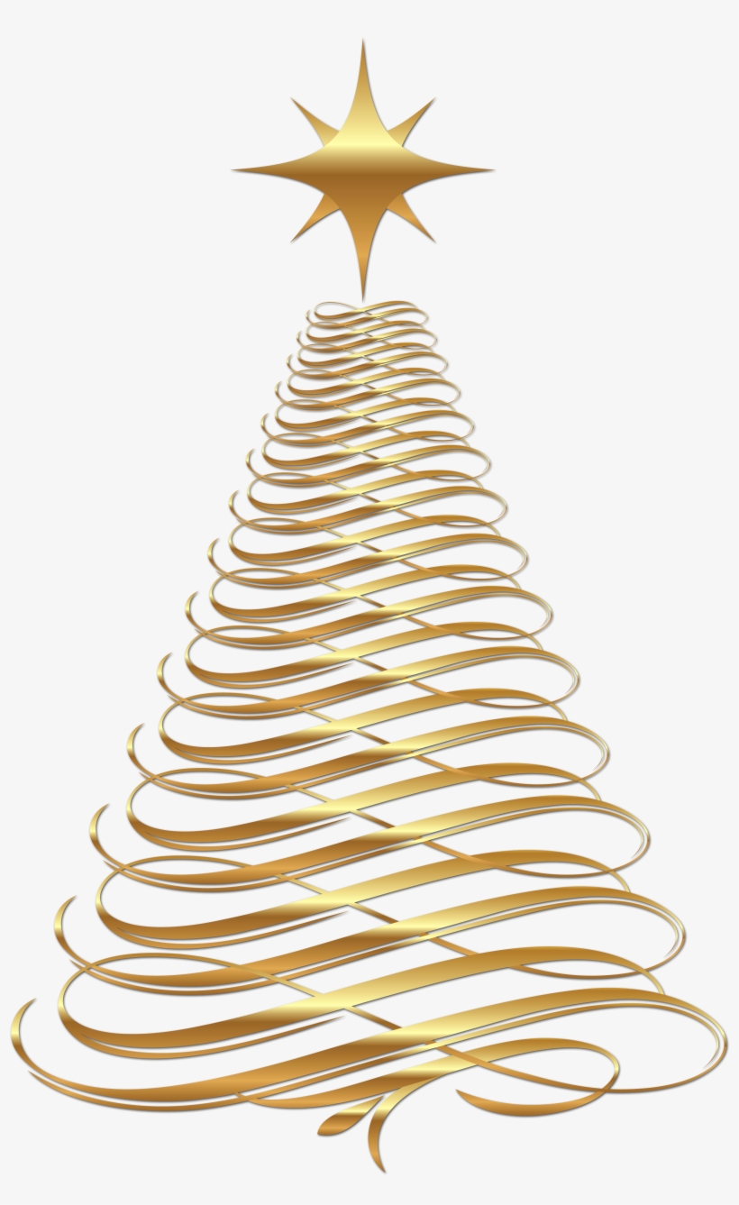 Image Result For Christmas Transparent Background - Gold Christmas Tree Transparent Background, transparent png #6959