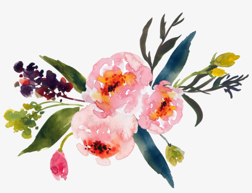 Pine State Flowers Picture Library Stock - Watercolor Flower Clipart Png, transparent png #6980