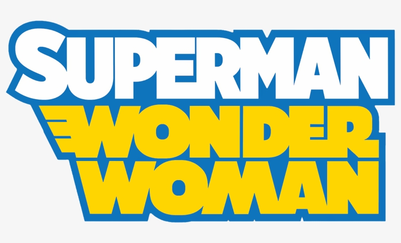 Superman-wonder Woman Logo - Wonder Woman Title Logo, transparent png #7000