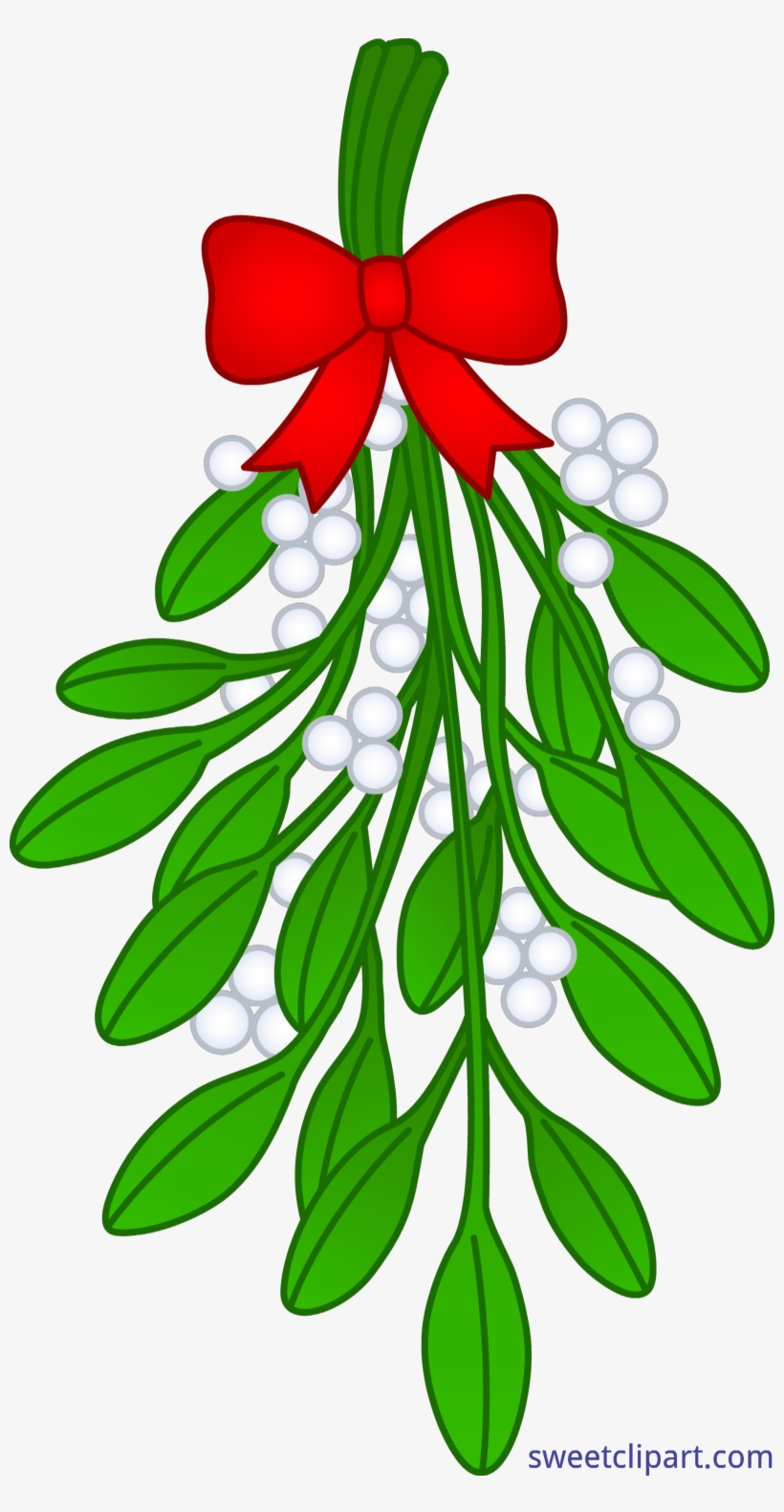 Mistletoe Vector Christmas Tree - Mistletoe Clipart Free, transparent png #7073