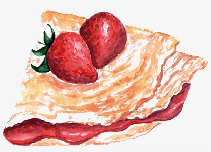 Pie Watercolor Png - Pancake Watercolor, transparent png #7122