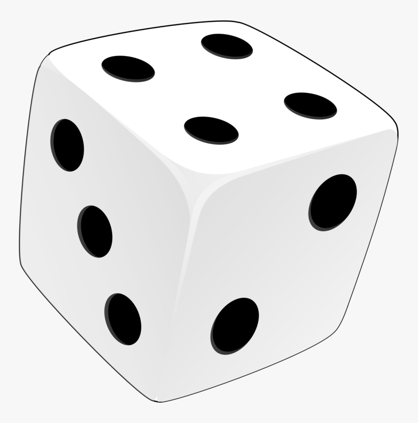 White Dice Png Clip Art Black And White - Clip Art, transparent png #7180