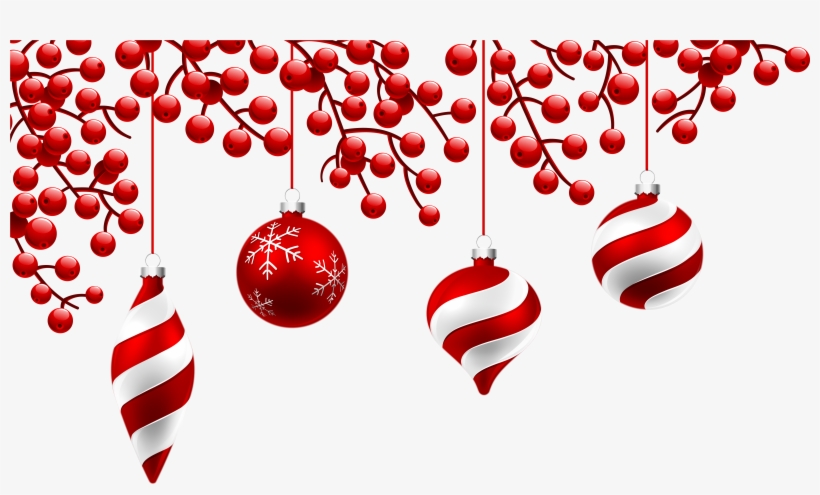 Red Christmas Decoration Png Clipart Image - Red Christmas Decorations ...