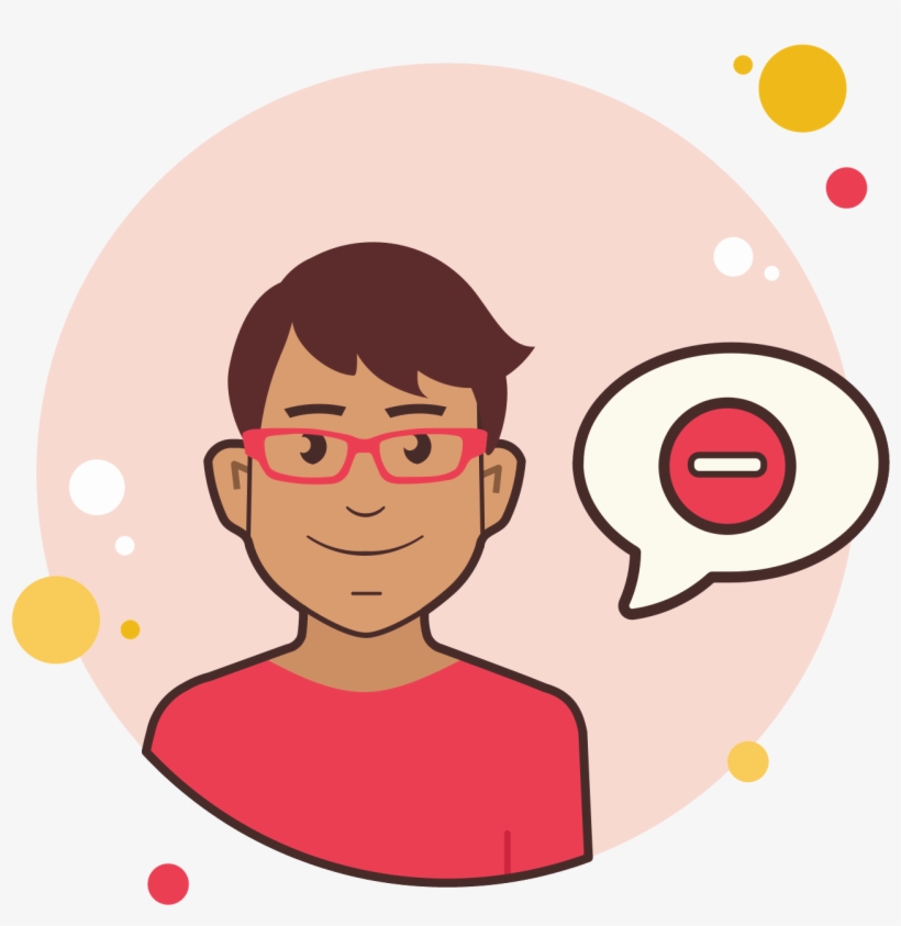 Man With Red Glasses Stop Sign Icon - Signo De Interrogación Png, transparent png #7210