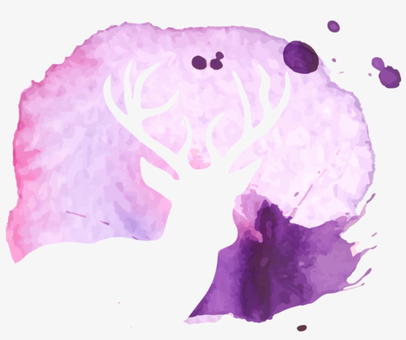 Watercolor Deer By Aewin On Deviantart Clip Art Freeuse - Watercolor Deer Png, transparent png #7265