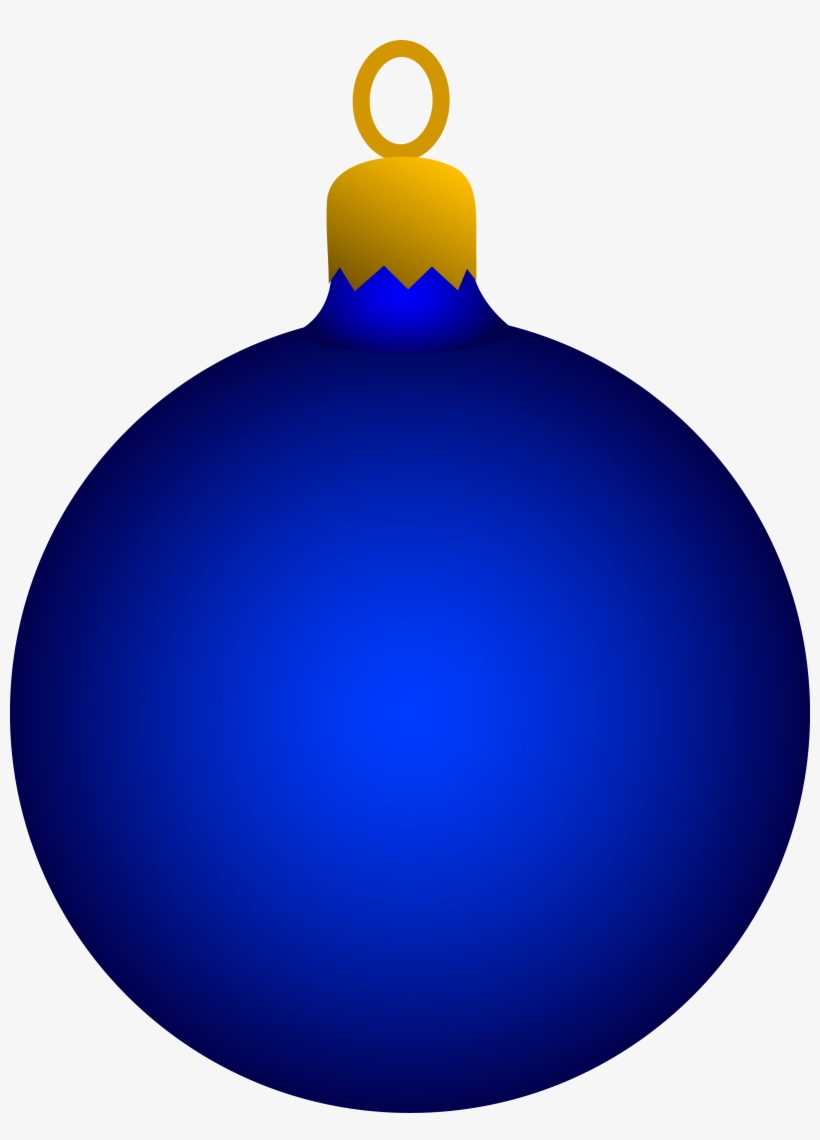 Christmas Ornaments Clipart - Blue Ornament Clipart, transparent png #7306